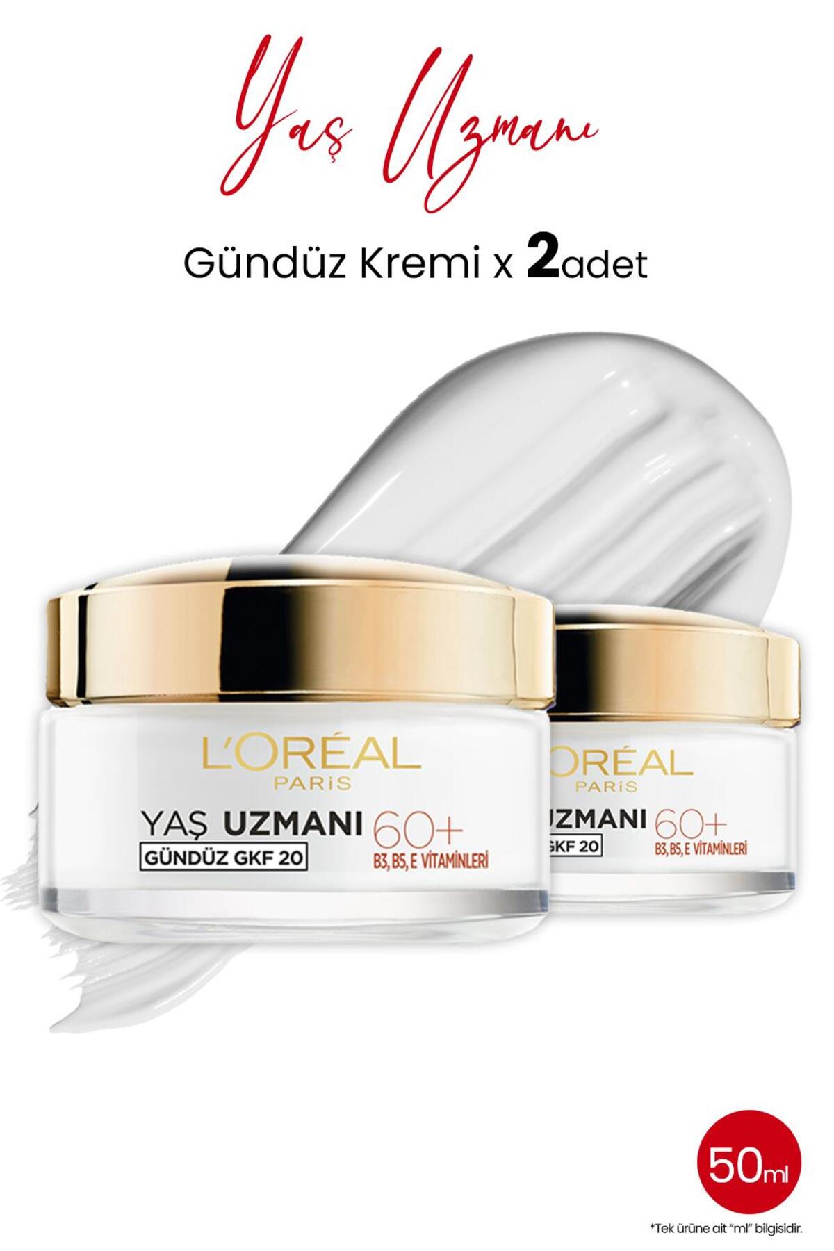 Yaş Uzmanı 60 Kırışıklık Karşıtı Besleyici Krem 50 ml X 2 Adet
