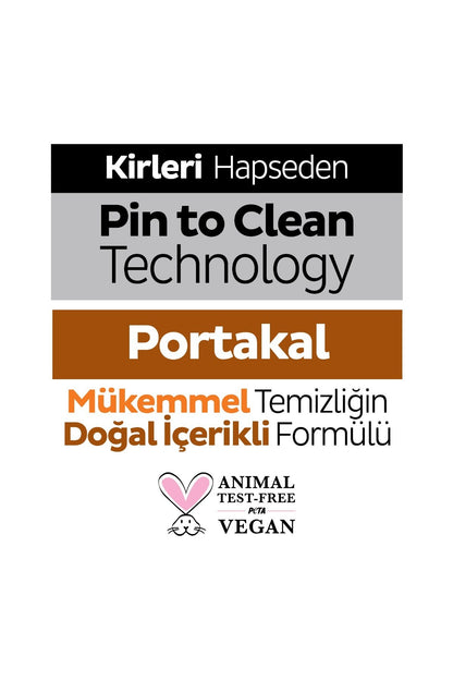 Meyve Serisi Yüzey Temizlik Havlusu Mendili Portakal 100 Yaprak