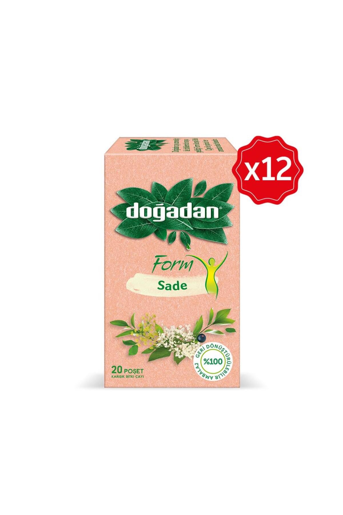 Form Kiraz Saplı Karışık Bitki Çayı 20'li X 12 Adet