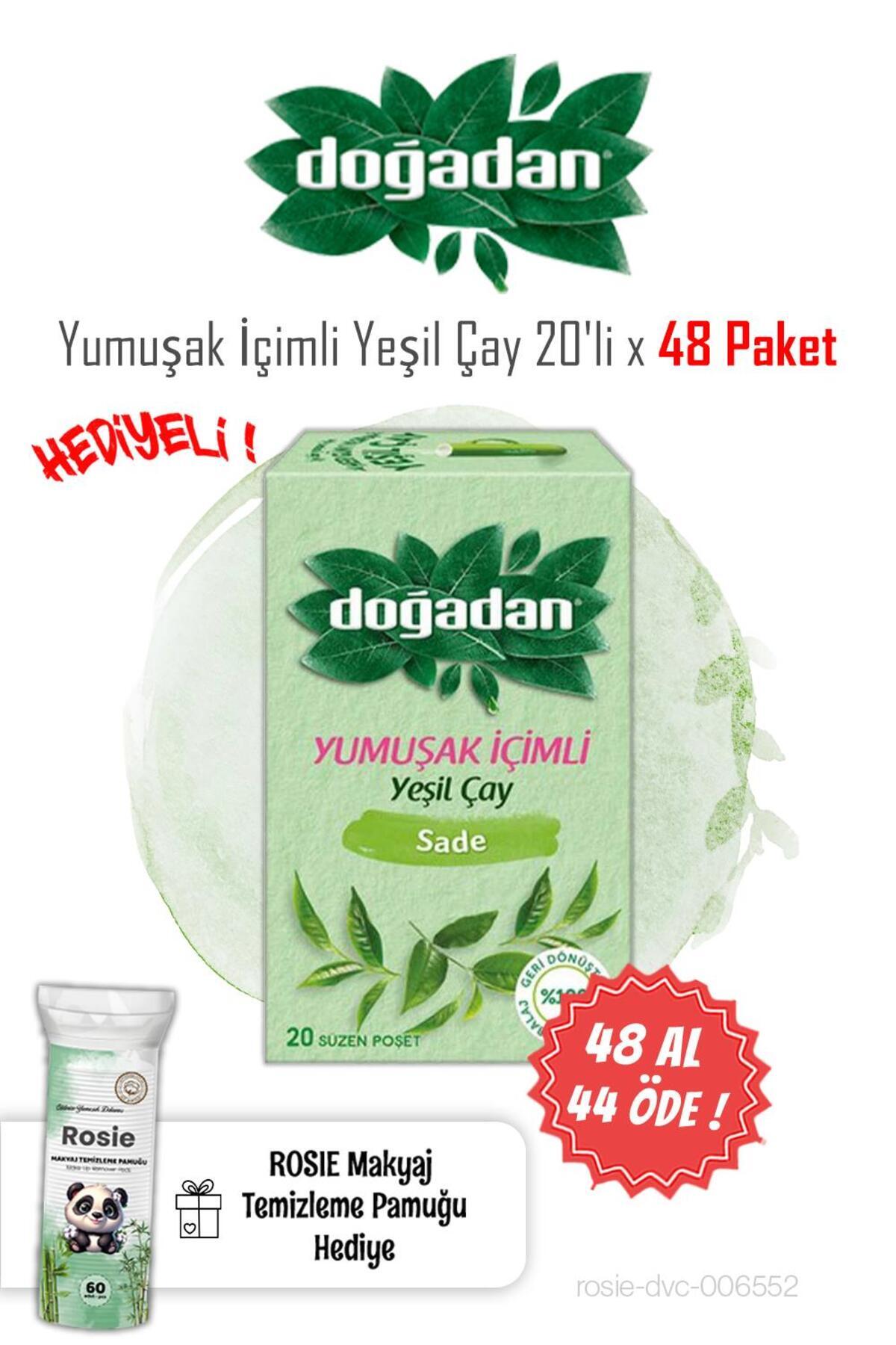 48 AL 44 ÖDE Yeşil Çay Yumuşak İçim 20'li ve Rosie Pamuk