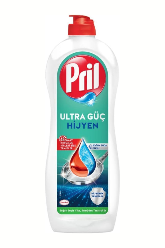Ultra Güç Hijyen Elde Yıkama Bulaşık Deterjanı Limon Kokulu 653 ml Soğuk Suda Etkili