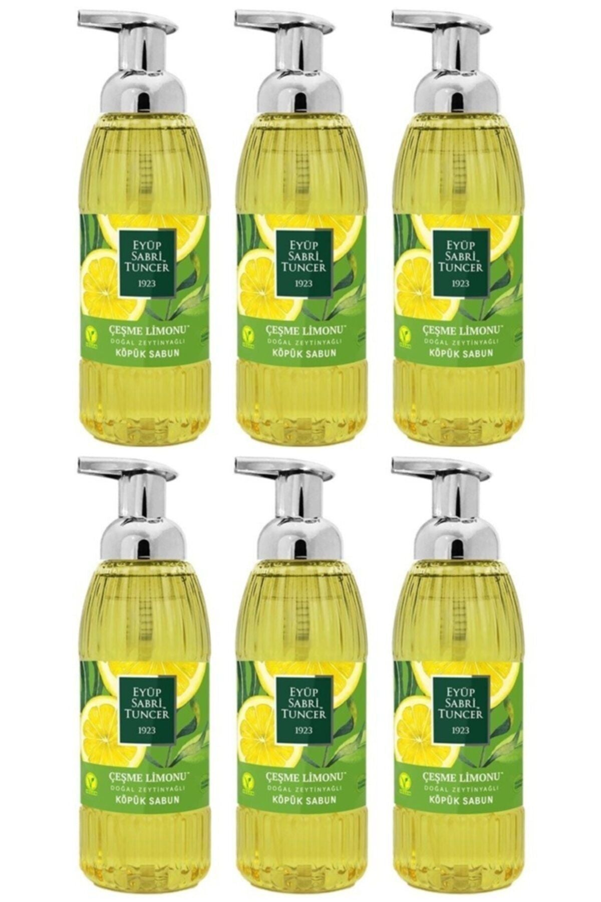Zeytinyağlı Çeşme Limon Köpük Sabun 500ml X 6 Adet
