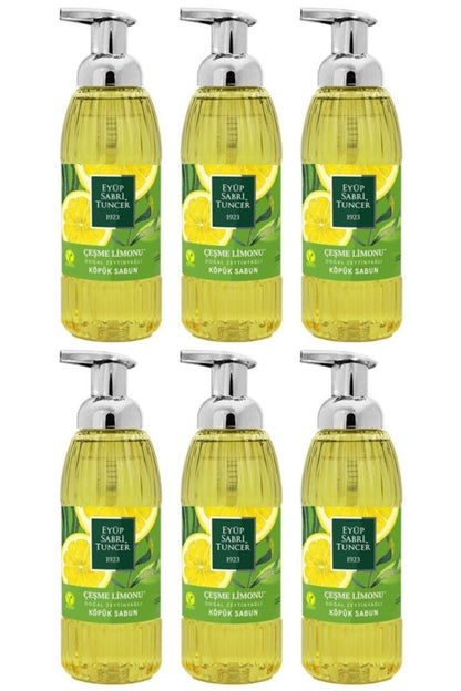 Zeytinyağlı Çeşme Limon Köpük Sabun 500ml X 6 Adet