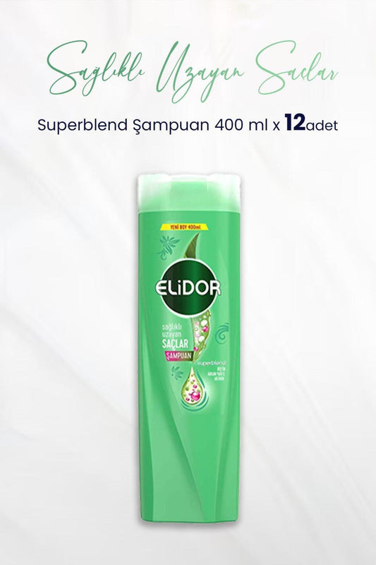 Superblend Şampuan Sağlıklı Uzayan Saçlar 400 ml x 12 Adet
