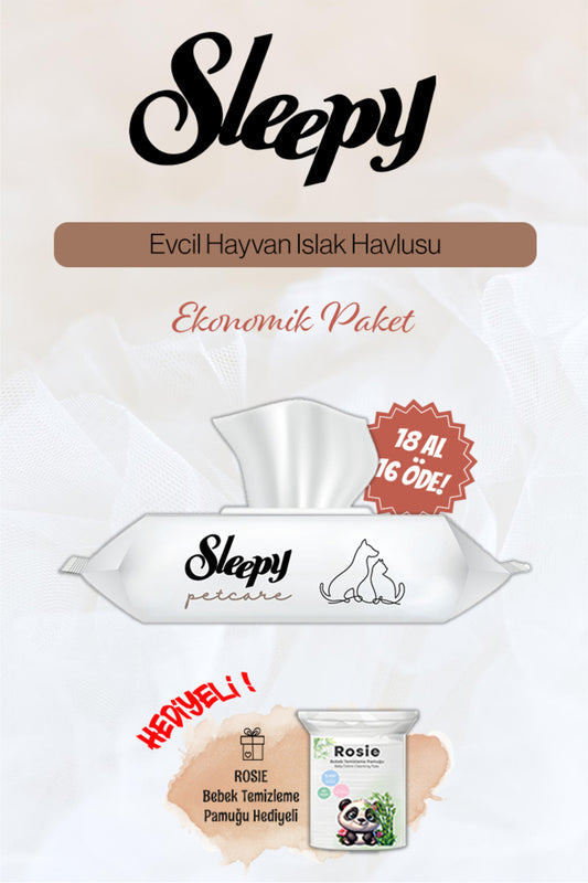 18 AL 16 Öde Evcil Hayvan Mendili ve Rosie Pamuk hediyeli