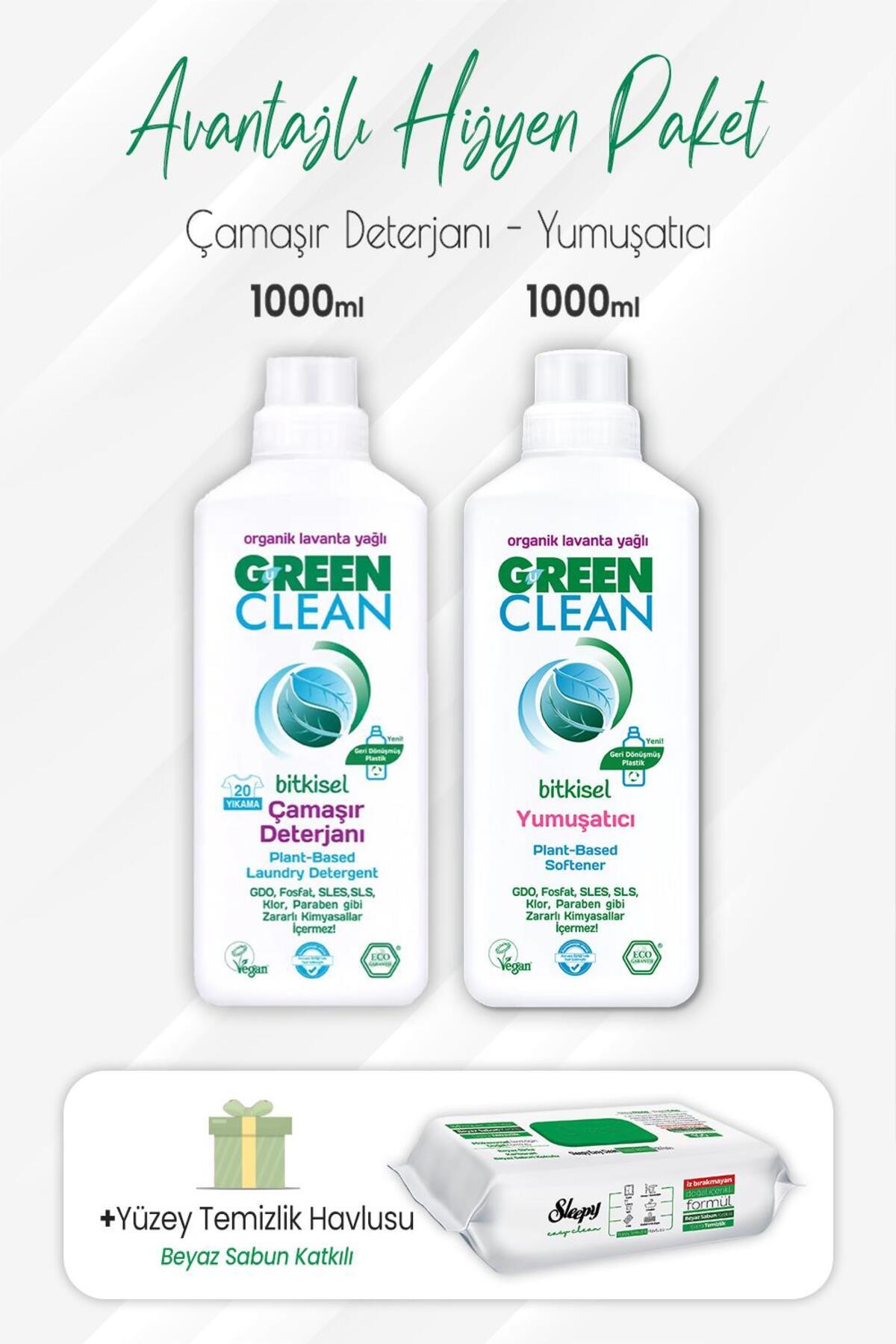 Bitkisel Çamaşır Deterjanı ve Yumuşatıcısı Lavanta Yağlı 1000 ml