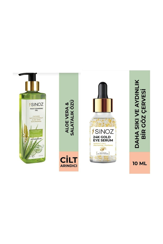 Yüz Temizleme Jeli 250 Ml Ve 24 K Altın Göz Serumu