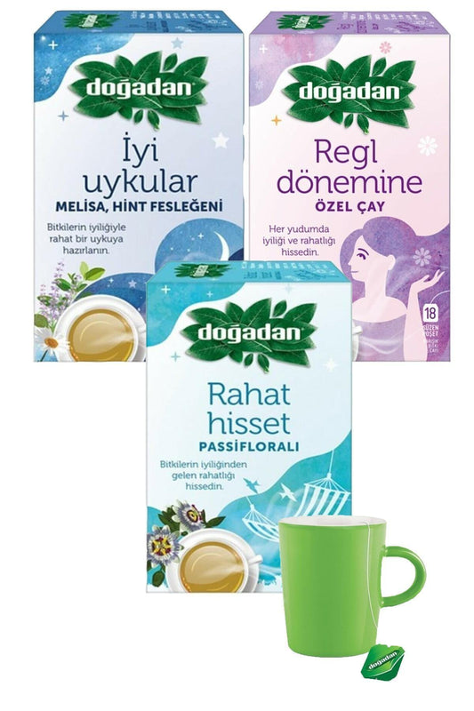 Kadınlara Özel 3'lü Rahat Paket ve  Porselen Bardak