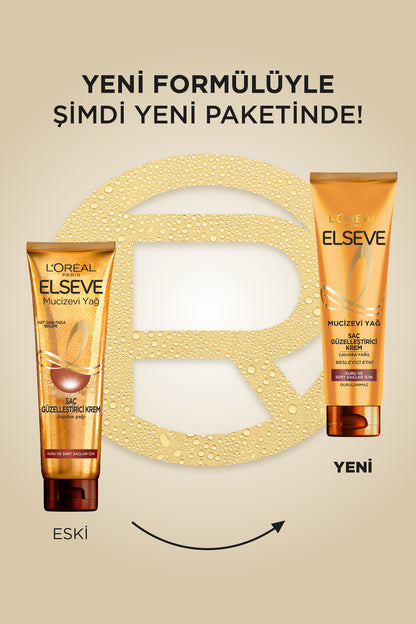 2'li Mucizevi Yağ Besleyen & Şekillendiren Saç Güzelleştirici Krem 150 ML Kuru ve Sert Saçlar