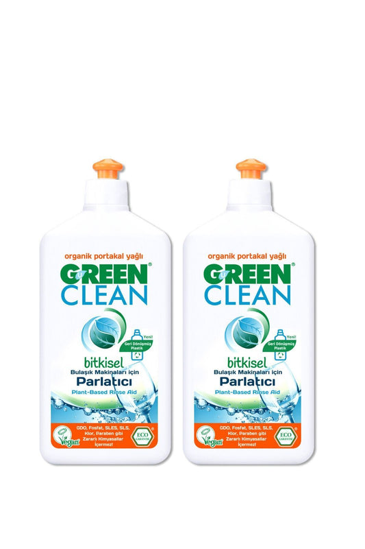 Organik Portakal Yağlı Bitkisel Bulaşık Makinesi Parlatıcı 500 ml 2'li