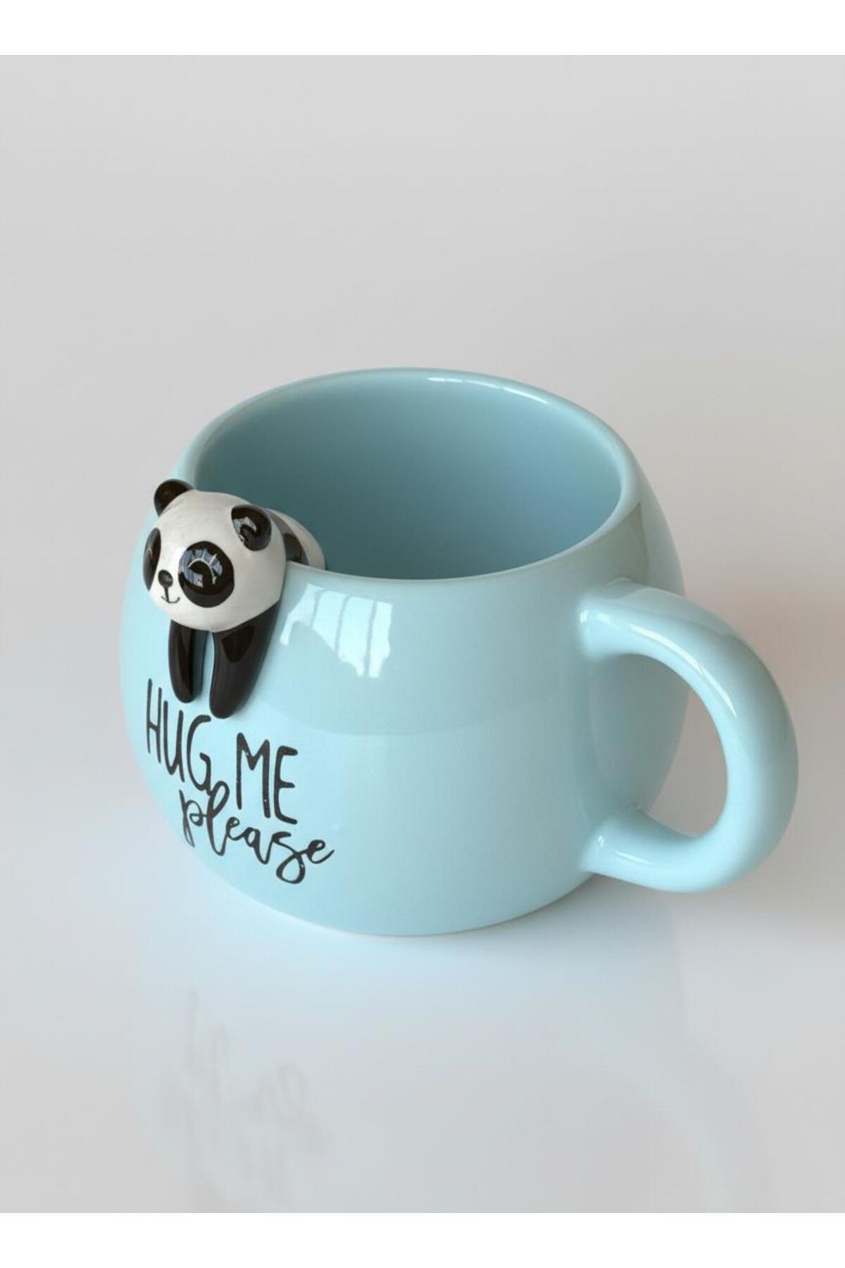 Panda Figürlü Seramik Kupa 350 ml