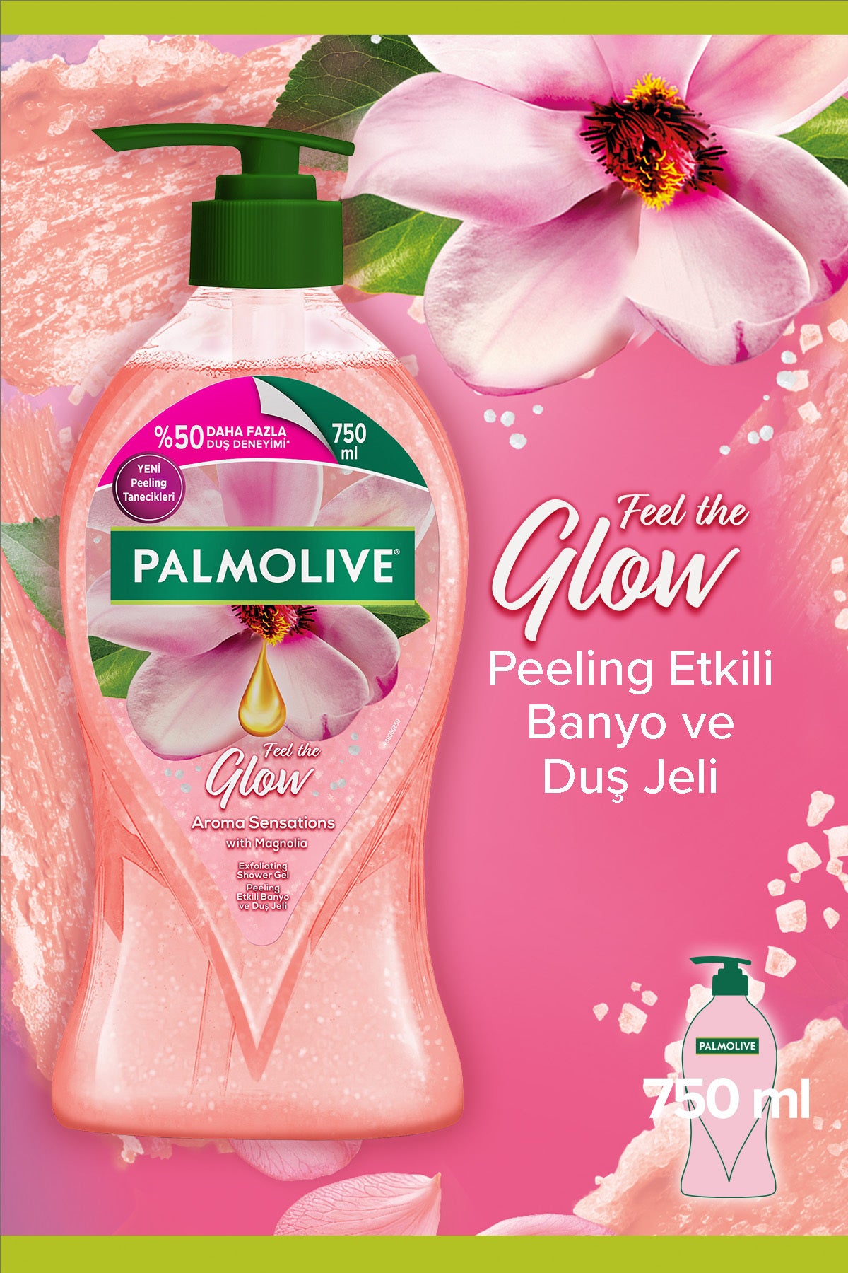 Aroma Sensation Feel Glow 750 ml Duş Jeli Vücut Şampuanı Banyo Jeli Vücut Bakımı Duş Bakım Jeli