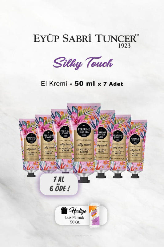 7 AL 6 ÖDE El Ve Vücut Kremi Silky Touch 50 Ml, Pamuk Hediyeli