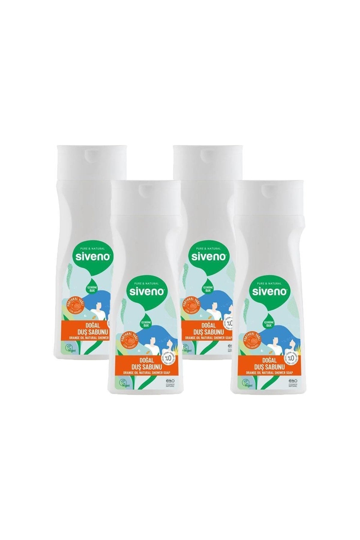 Portakal Yağlı Doğal Duş Sabunu 300 Ml X 4