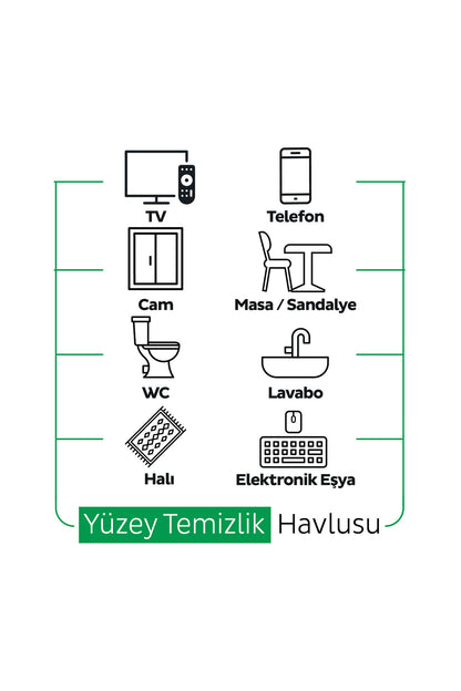 Easy Clean Premium Beyaz Sabun+Çamaşır Suyu+Arap Sabunu Yüzey Temizlik Havlusu Mendili 300 Yaprak