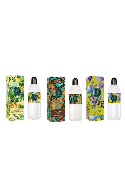 Kolonya Hawaii Ananas, Tütün ve Lavanta Pet Şişe 400 ml