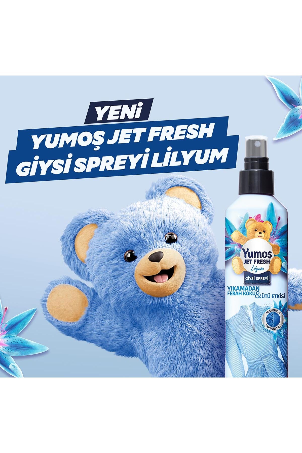 Jet Fresh Giysi Spreyi Lilyum 200 ml 2 Adet