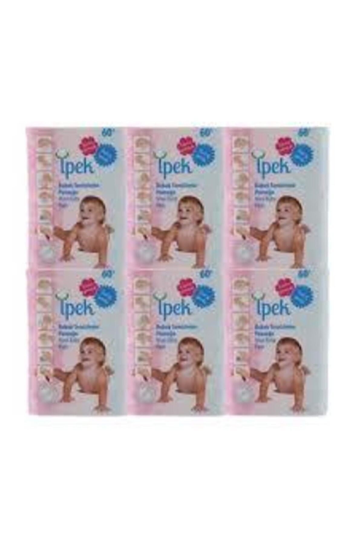 Bebek Temizleme Pamuğu 60'lı x 6 Paket