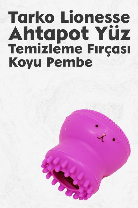 Lionesse Ahtapot Yüz Temizleme Fırçası - Koyu Pembe