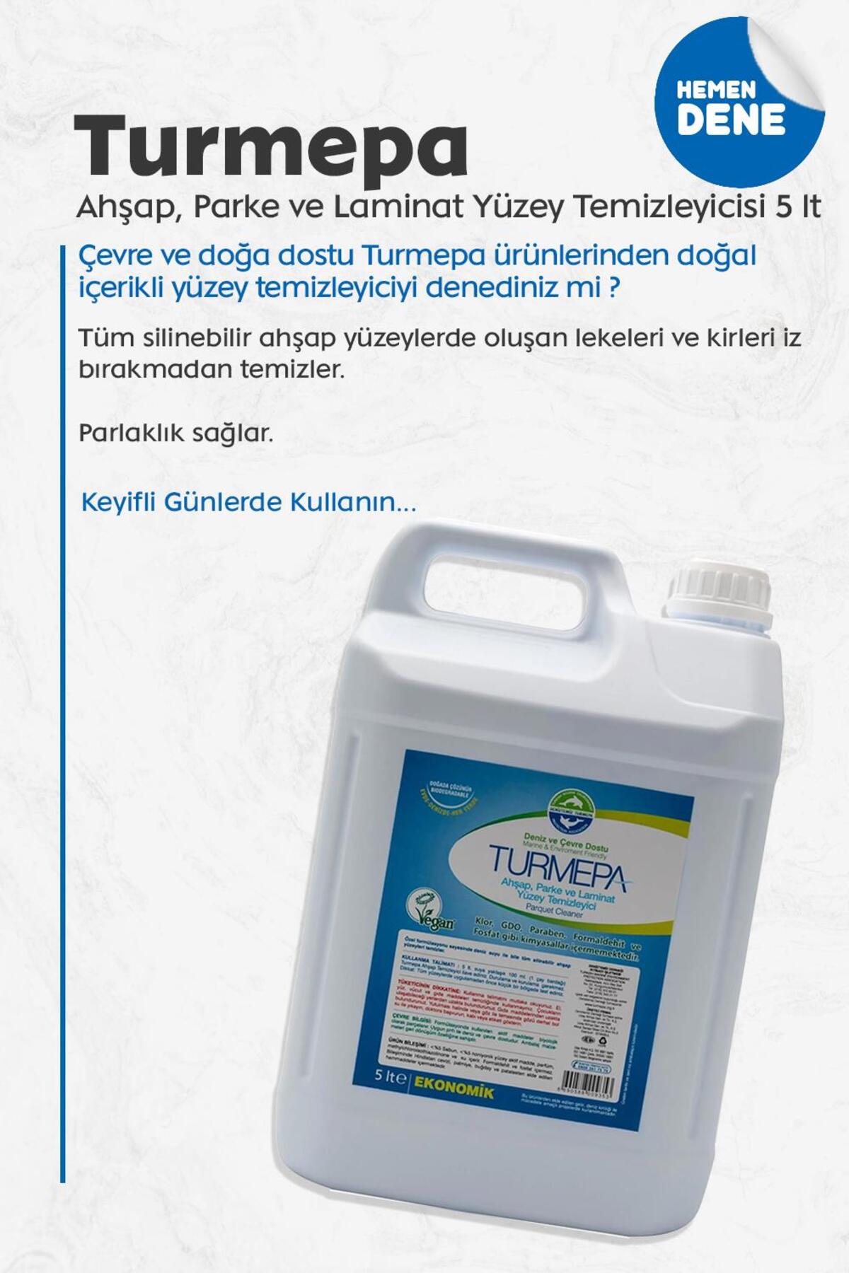 Ahşap, Parke ve Laminat Yüzey Temizleyicisi 5 Litre
