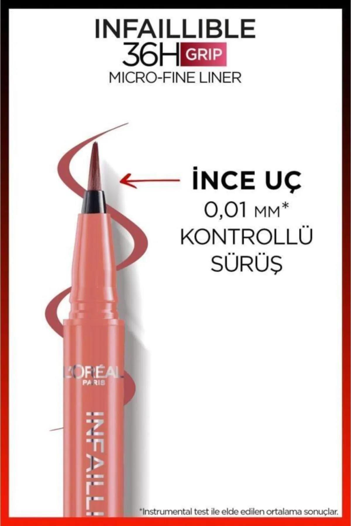 3 Adet Infaillible Grip Eyeliner 03 Ancient Rose Ve Rosıe
