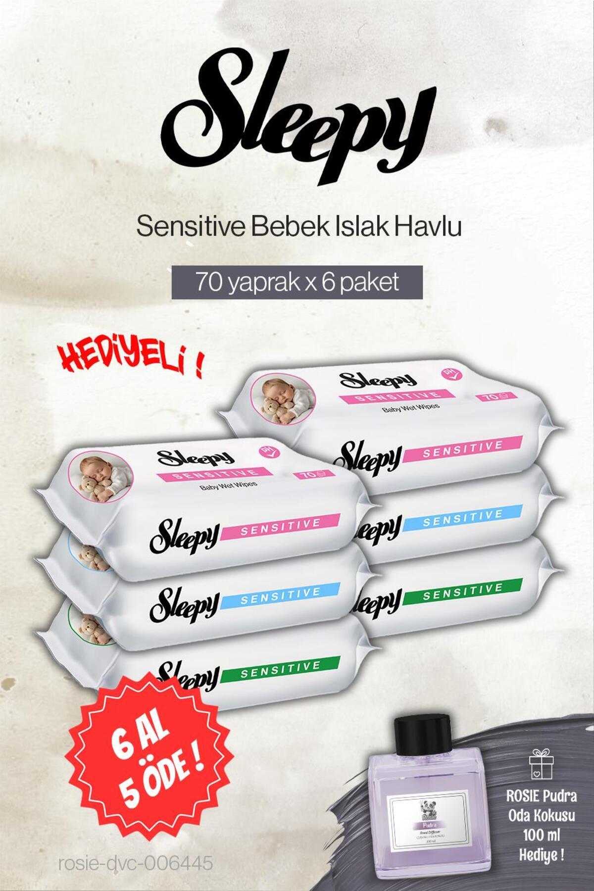 6 AL 5 ÖDE Sensitive 70'li Bebek Havlusu, Rosie Pudra Oda Kokusu