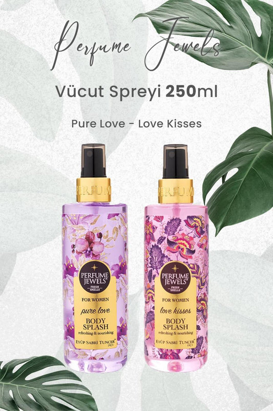 Pj Body Splash Pure Love 250 ml ve Love Kisses 250 ml