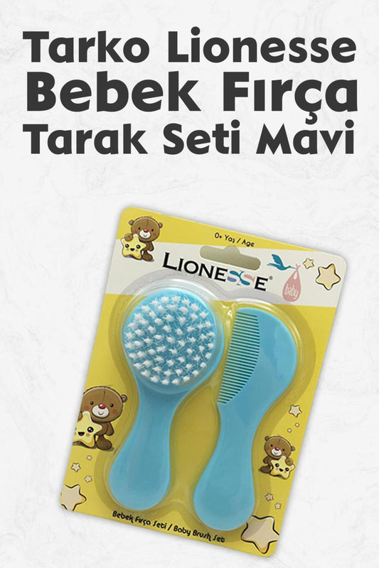 Lionesse Fırça Tarak Seti - Mavi