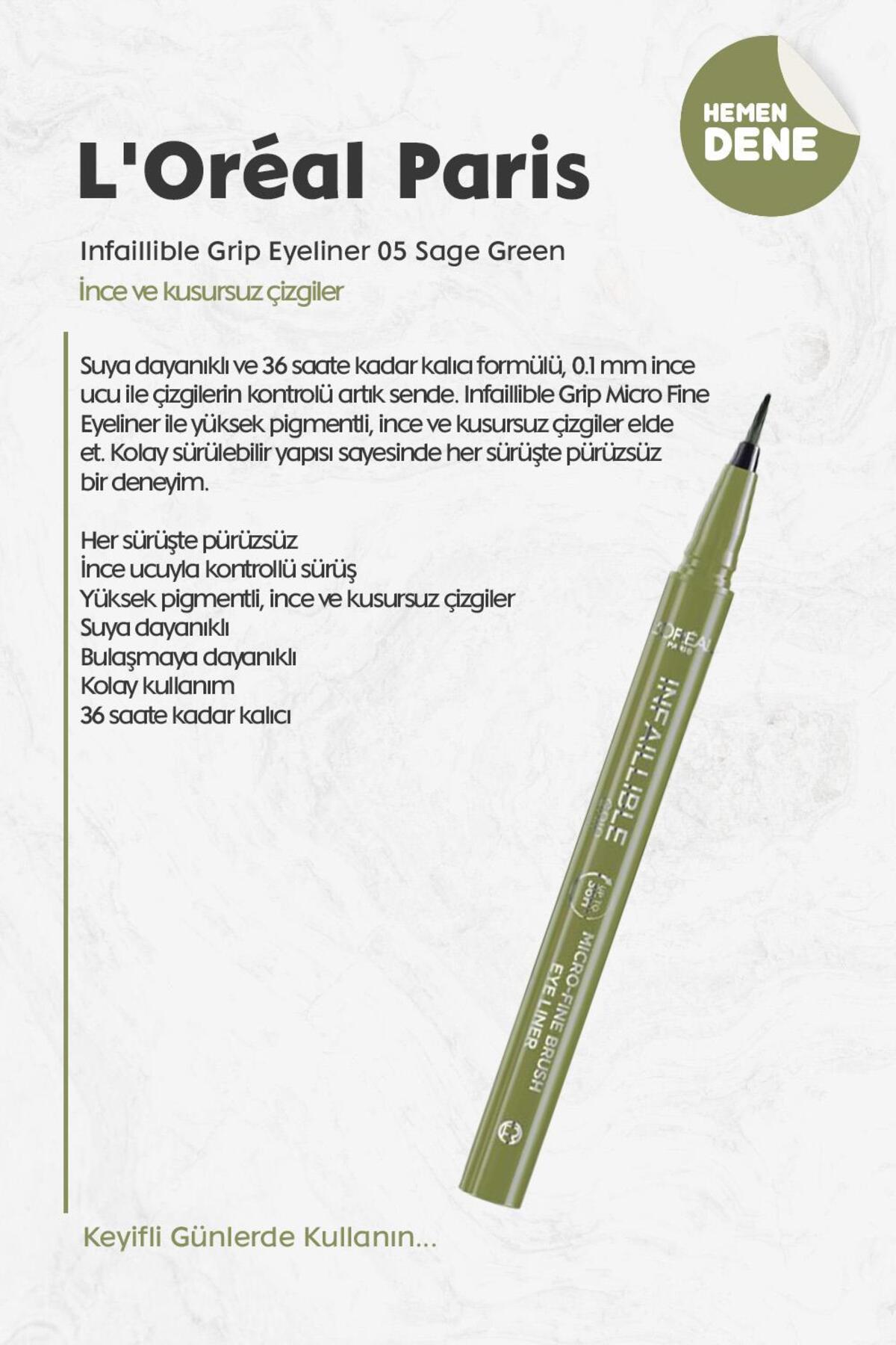 Loreal Paris Infaillible Grip Eyeliner 05 Sage Green