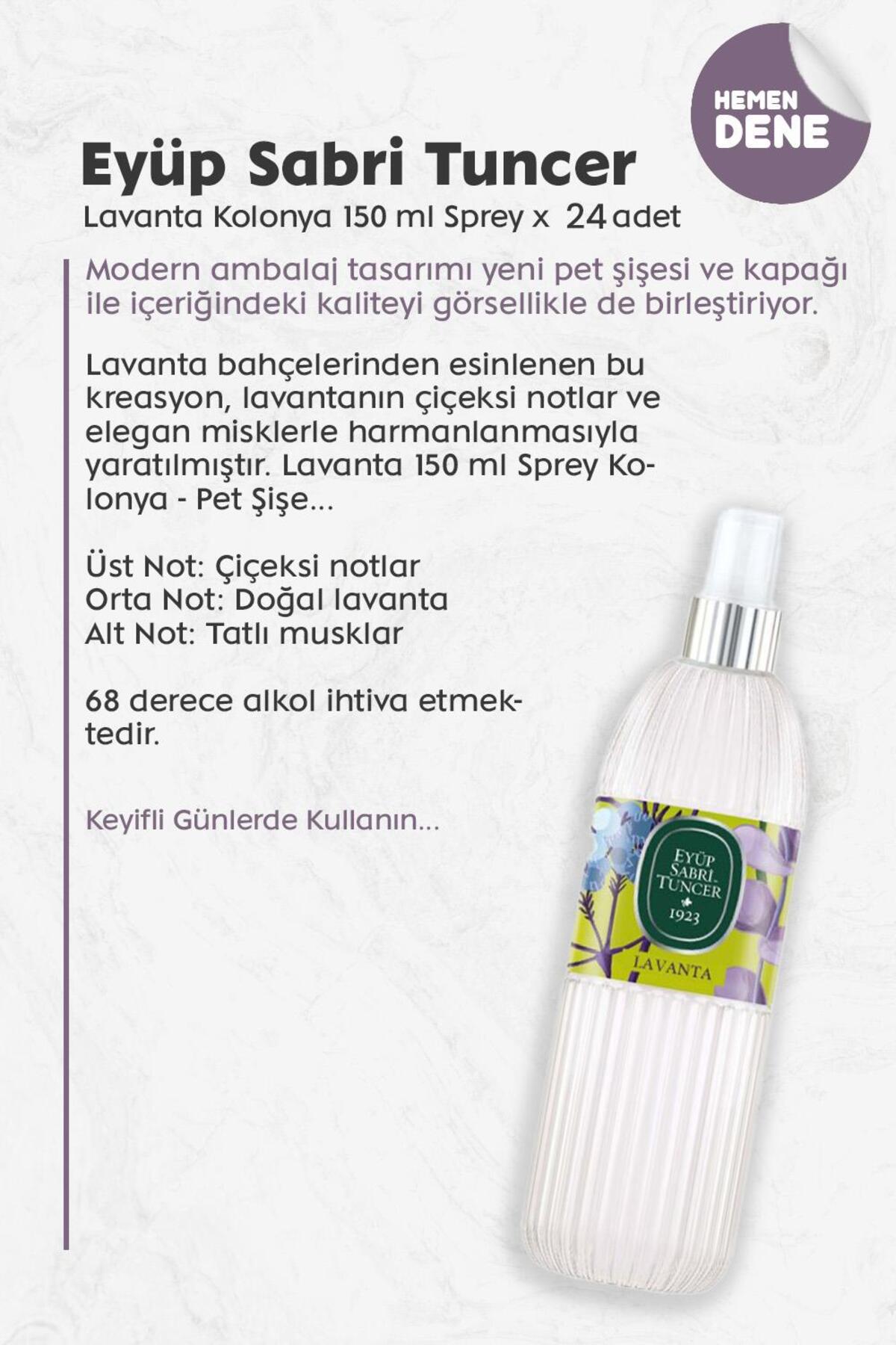 Lavanta Kolonyası 150 ML x 24 adet