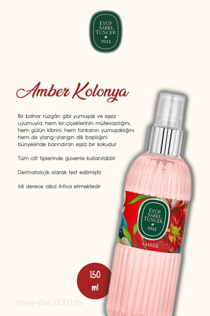 Amber Kolonyası 150 ML 7 AL 6 ÖDE ve ROSIE Hediye
