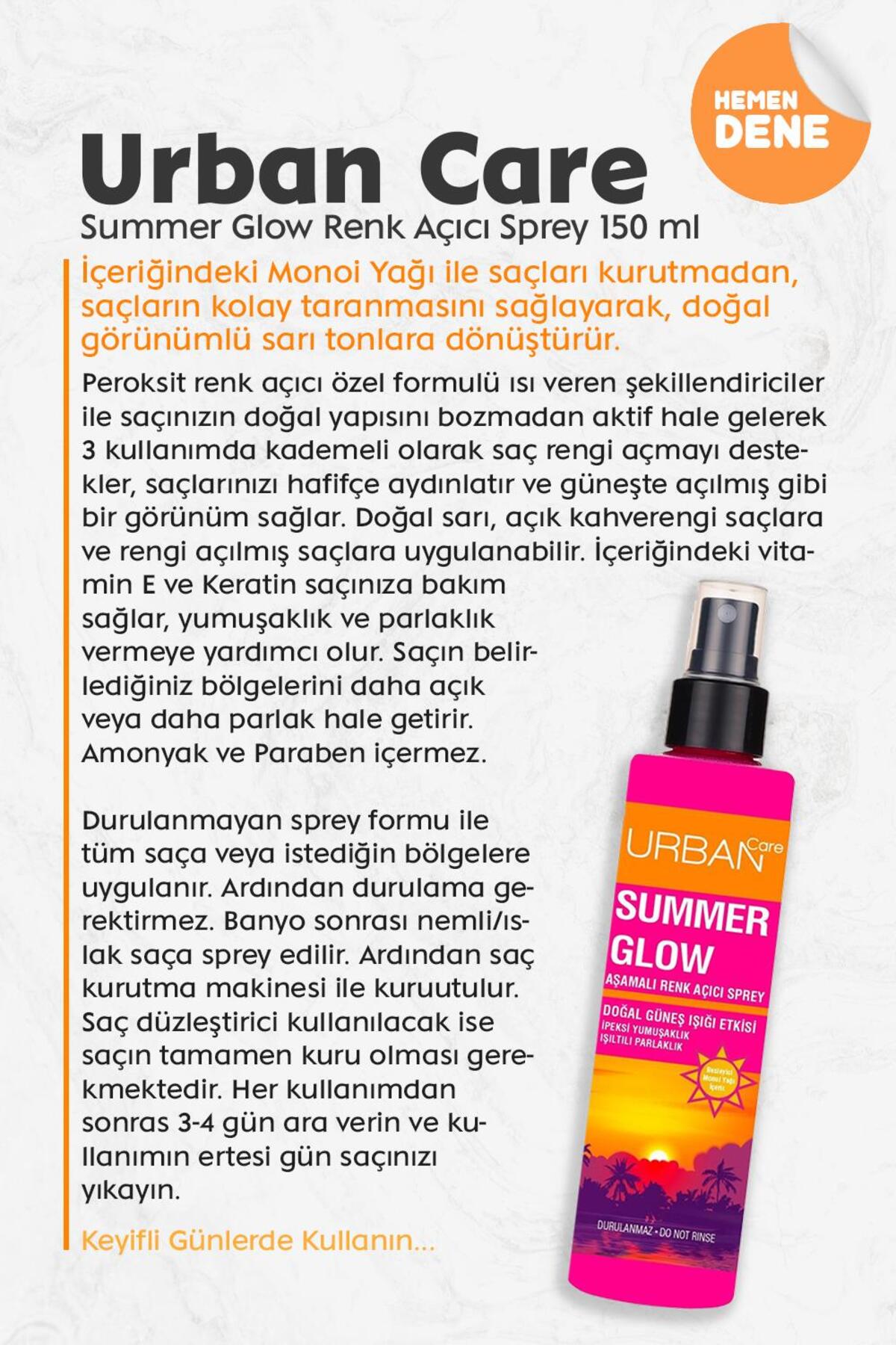 Summer Glow Renk Açıcı Sprey 150 ml