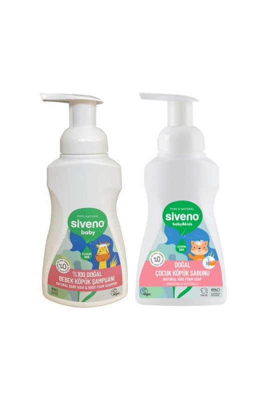 %100 Doğal Bebek Köpük Şampuanı Ve Çocuk Köpük Sabun 250 ml