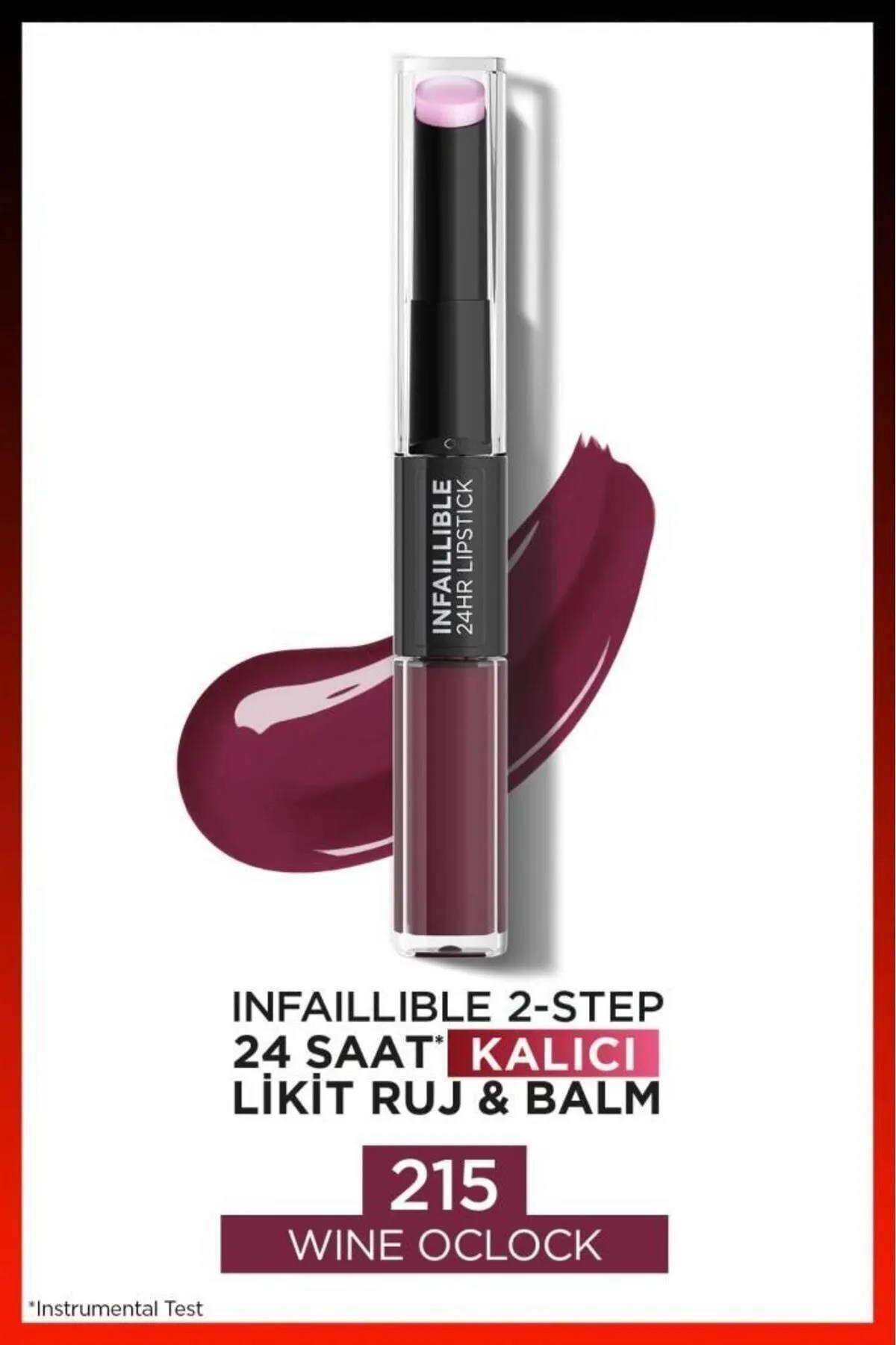 Loreal Paris 3 Adet Infaillible 24H Kalıcı Likit Ruj & Balm 215 Wine Oclock ve ROSIE