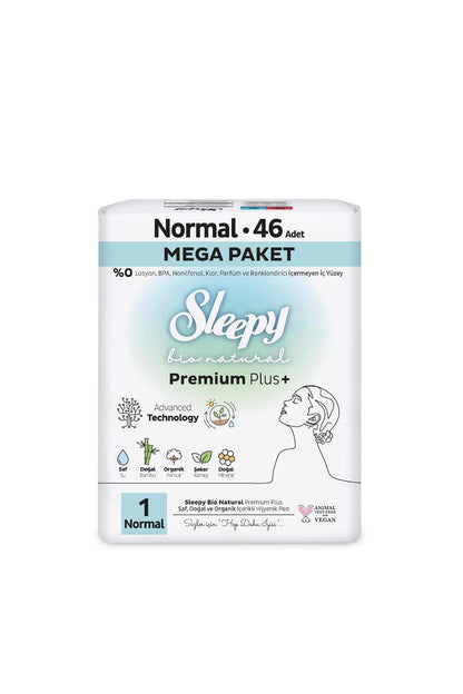 Bio Natural Normal 46, Uzun 36 Adet Mega Paket ve Rosie Pamuk