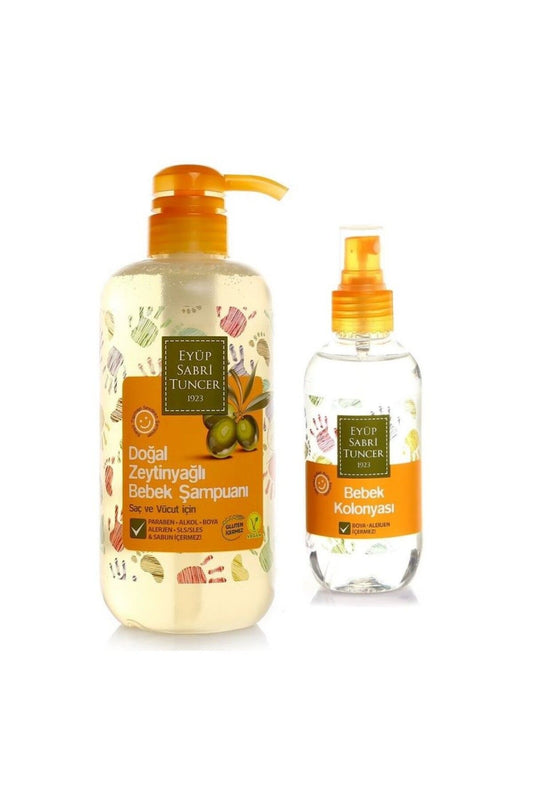 Zeytinyağlı Bebek Şampuanı 600 ml ve Bebek Kolonyası 190 ml
