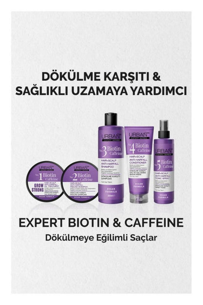 Expert Biotin ve Kafein Dökülme Karşıtı Tonik&Şampuan&Krem Set-vegan