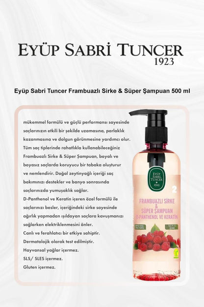 Frambuazlı Sirke & Süper Şampuan 500 ml 5 Al 4 Öde ve Rosie Pamuk