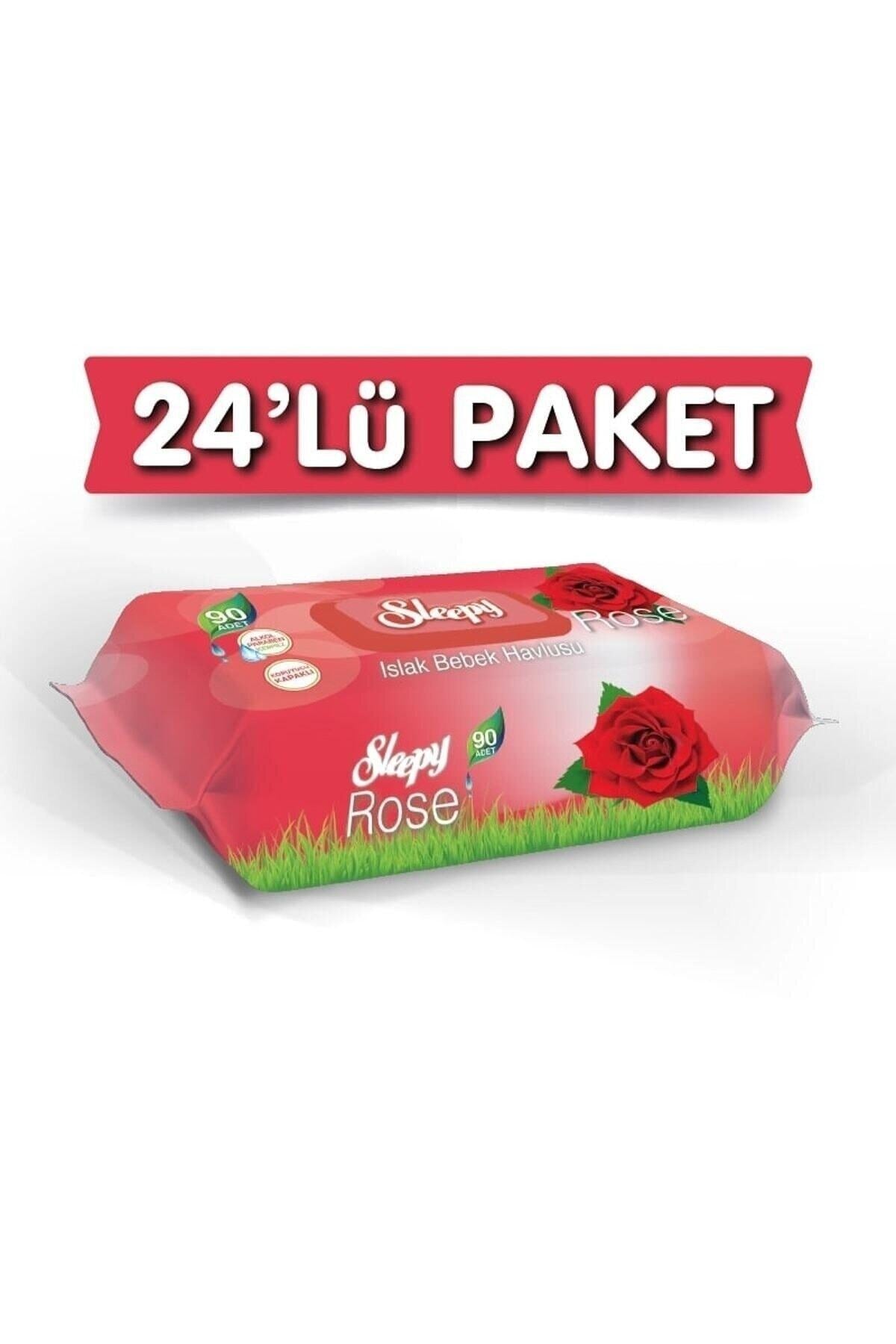 Gül Kokulu Islak Havlu 24x90 Lı 24 Paket 2160 Yaprak