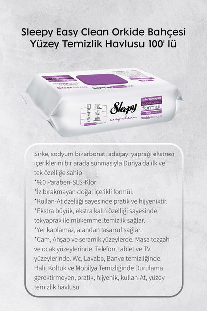Arap ve Beyaz Sabun, Orkide ve 4 XL 50'li Çamaşır Suyu Mop Havlusu, Hediye Rosie