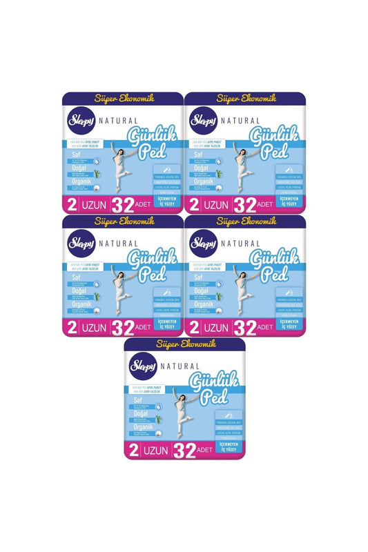 Natural Günlük Ped Uzun 160 Adet 5x32