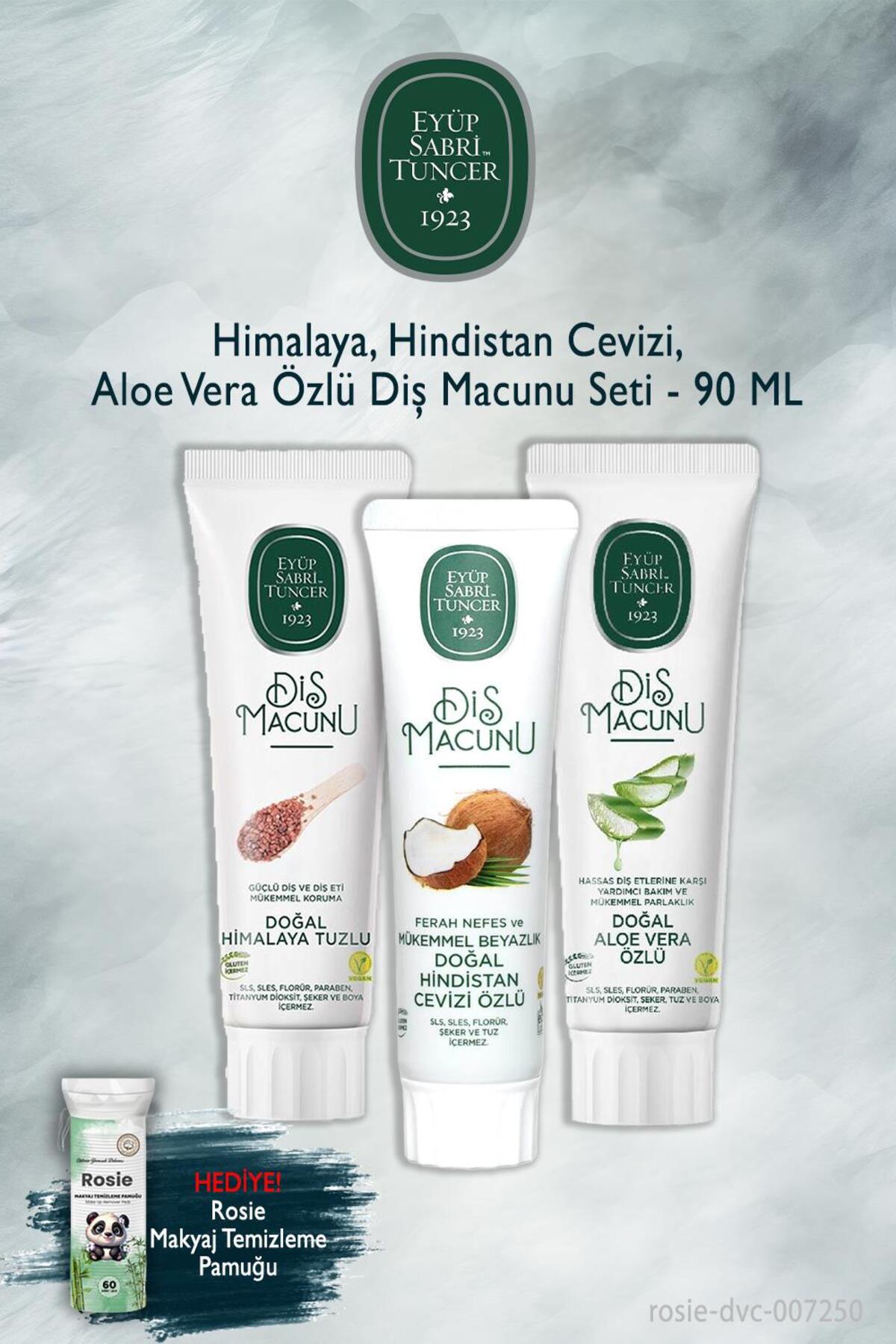 X3 90 ml Himalaya, Hindistan Cevizi, Aloe Vera Diş Macunu, Rosie