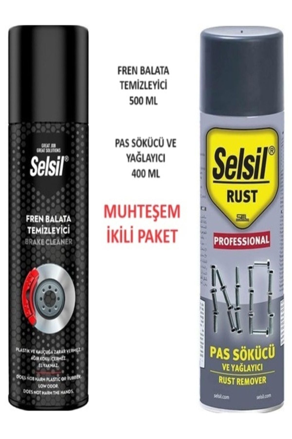 Fren Balata Temizleme Spreyi 500 ml, Pas Sökücü Ve Yağlayıcı Sprey 400 Ml