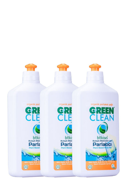 Organik Portakal Yağlı Bulaşık Makinesi Parlatıcı 500 ml 3'lü Set