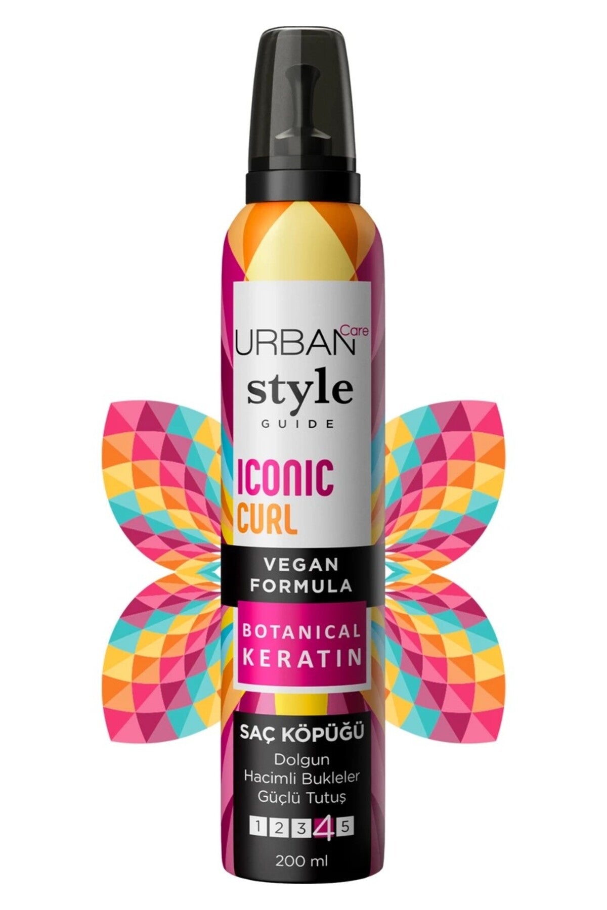 Style Guide Iconic Curl Hacimli Bukleler Sağlayan Saç Köpüğü-Güçlü Tutuş-vegan-200 ml