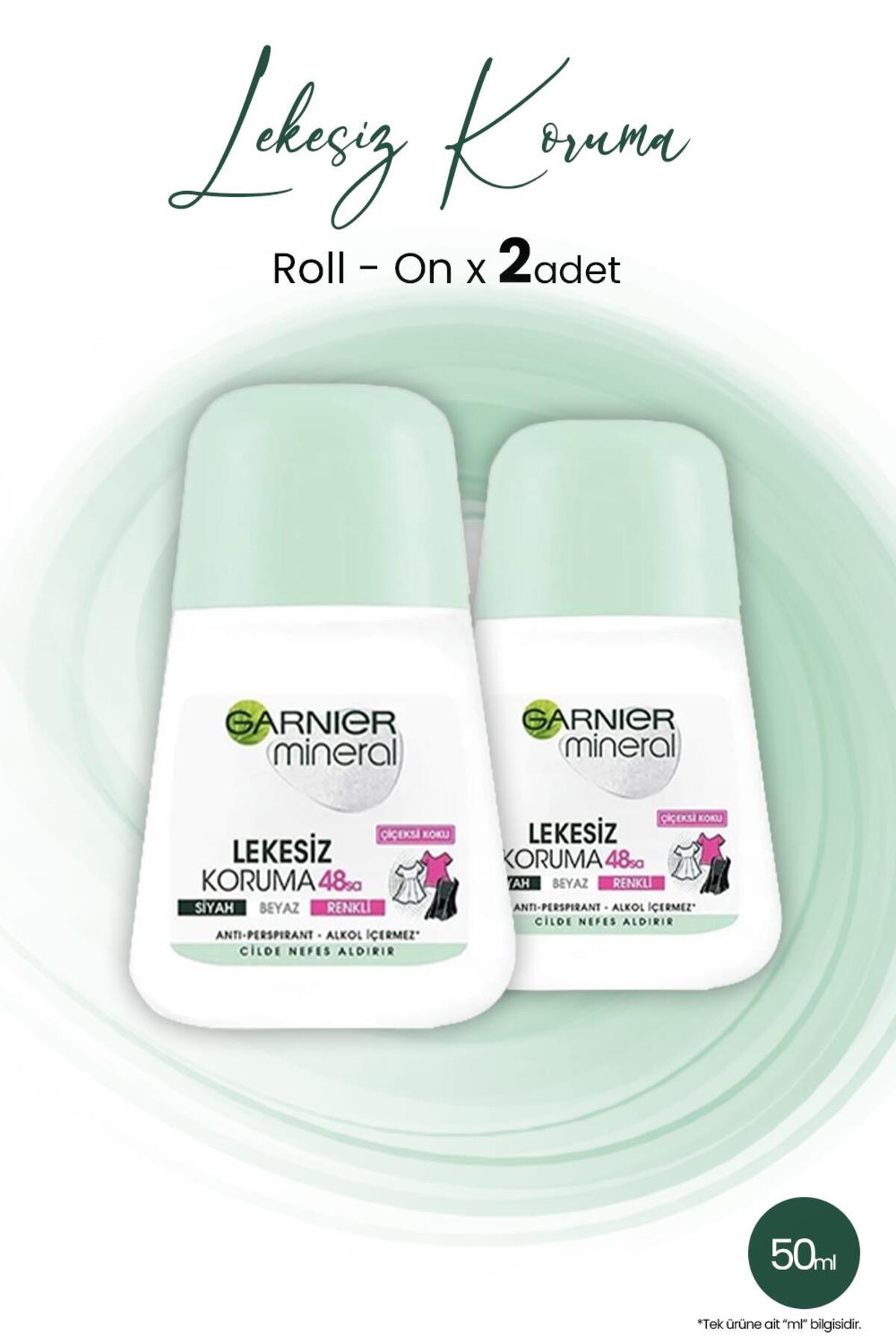 Mineral 48h Lekesiz Koruma Çiçeksi Koku Roll-on 50 ml X 2 Adet