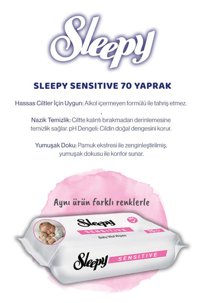 6 AL 5 ÖDE Sensitive 70'li Bebek Havlusu, Rosie Pudra Oda Kokusu