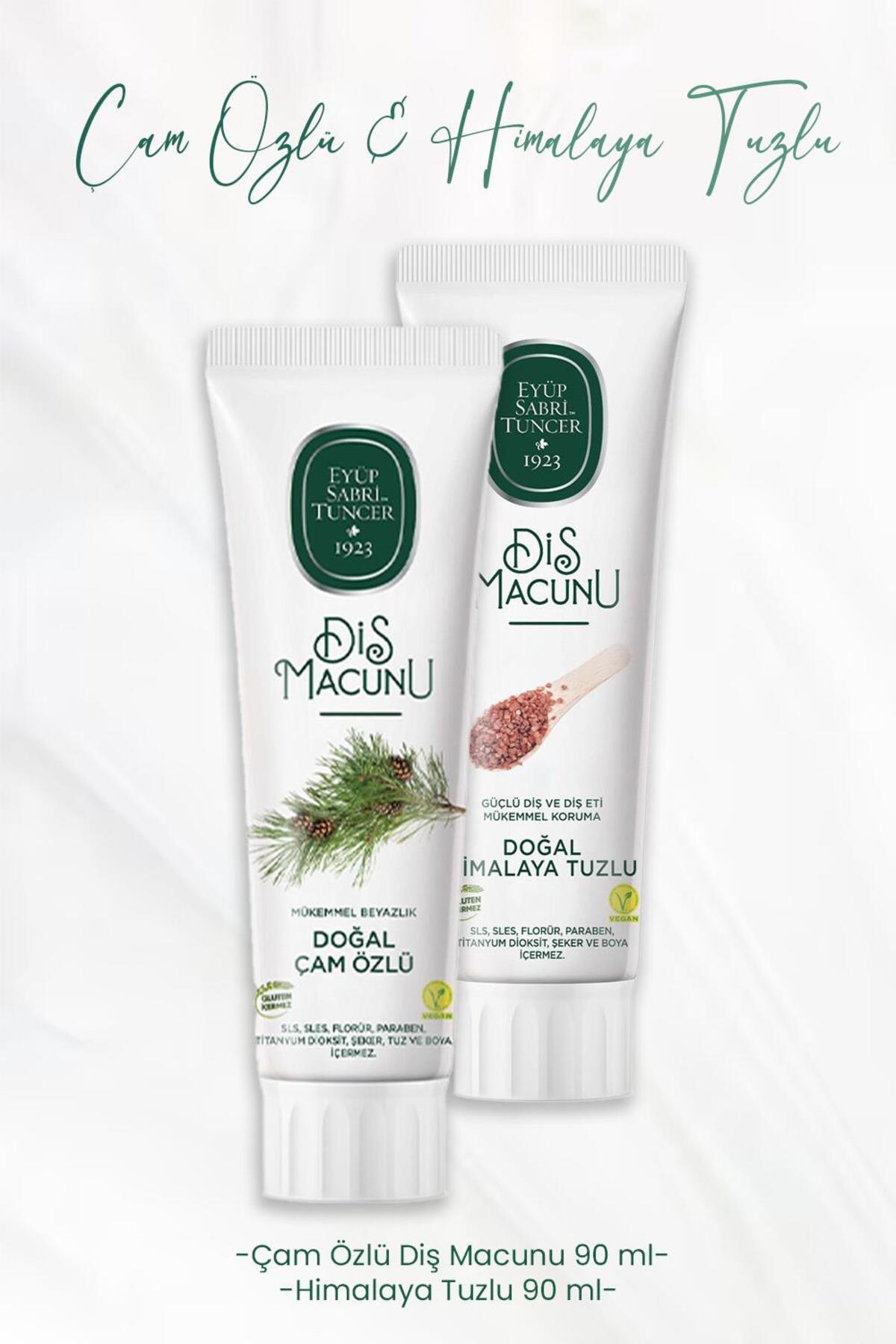 Diş Macunu Çam Özlü 90 ml ve Himalaya Tuzlu 90 ml