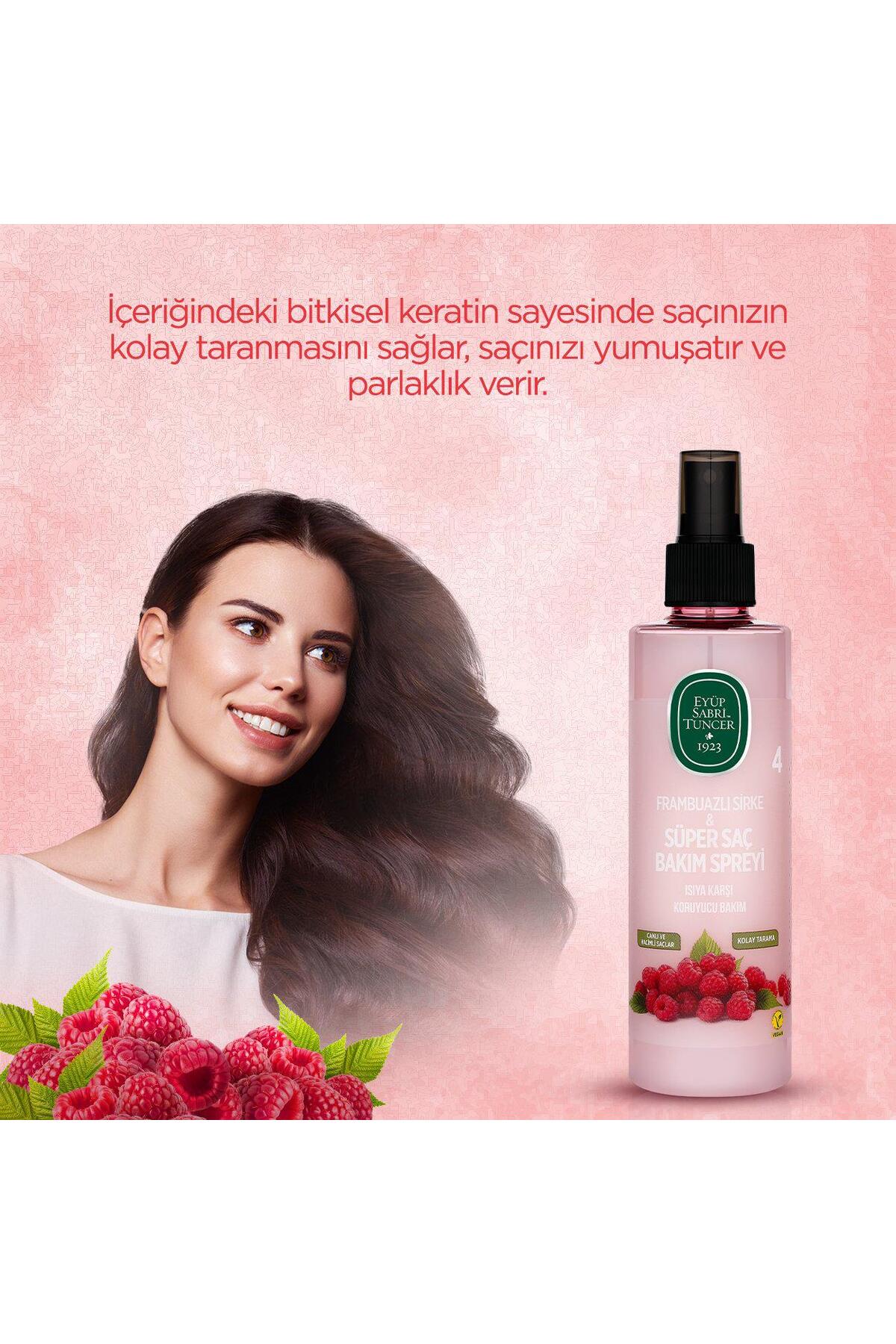Frambuazlı Şampuan 100 ml, Bakım Spreyi 210 ml ve Rosie Hediye