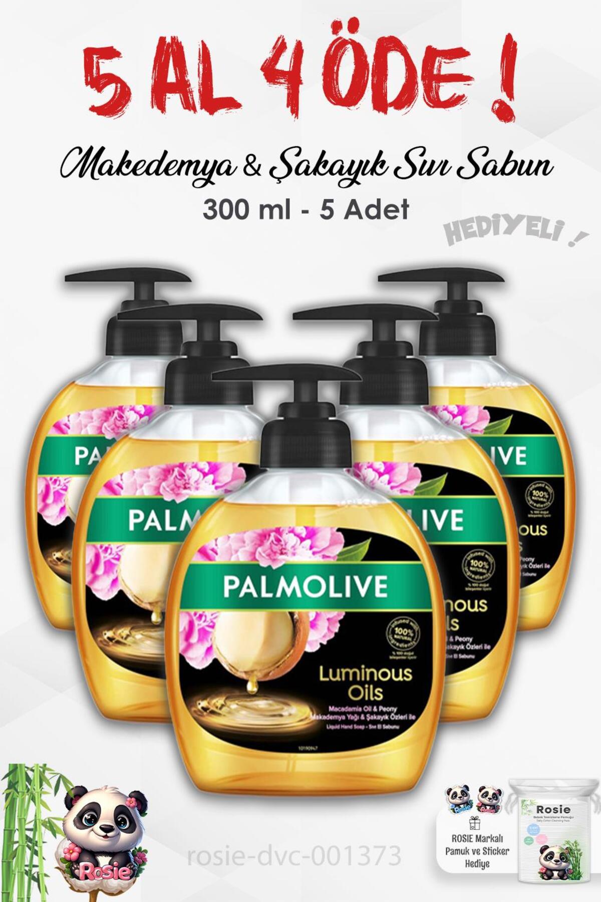 5 AL 4 ÖDE Luminous Oils Makedemya & Şakayık Sıvı Sabun 300 ml ve ROSIE